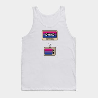 Discreet Pride Bisexual Flag Tank Top